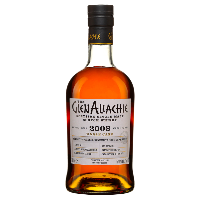 GlenAllachie Single Cask Moscatel Barrel Speyside Single Malt Whisky