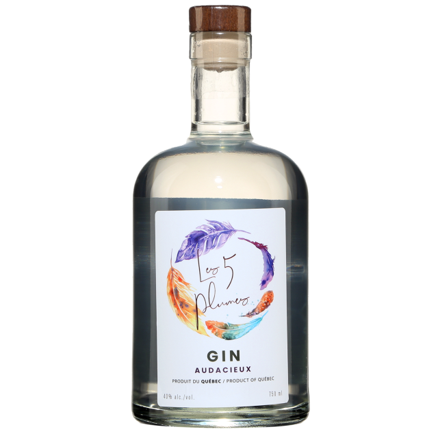 Les 5 Plumes Quebec Gin