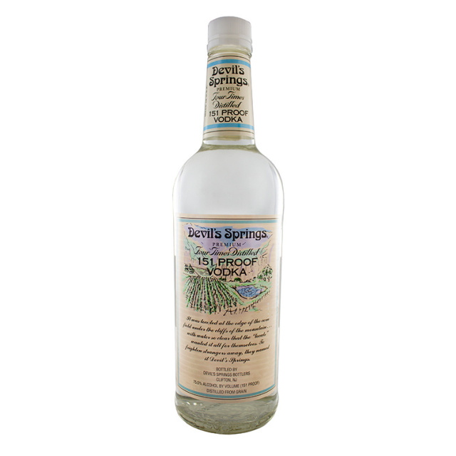 DEVIL SPRINGS 151 Proof Vodka
