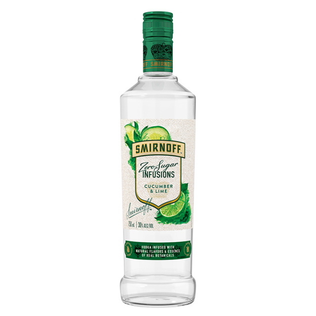 Smirnoff Zero Sugar Infusions Cucumber & Lime Flavored Vodka