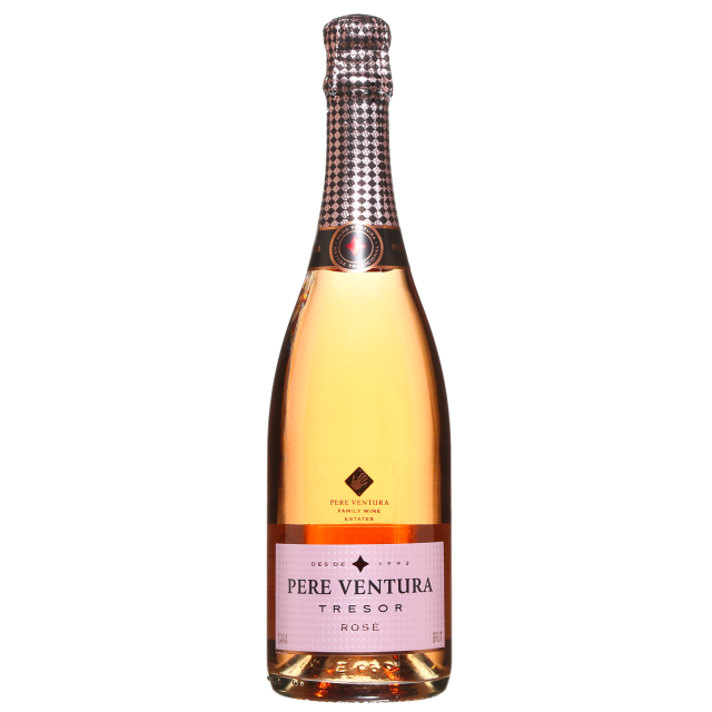 Pere Ventura Tresor Ros&eacute; Brut Cava Wine