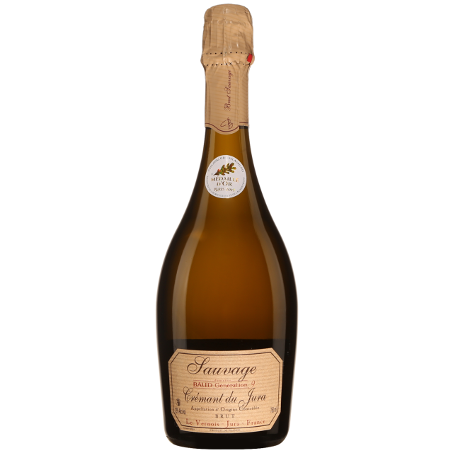 Domaine Baud Cr&eacute;mant du Jura Brut Sauvage White Sparkling Wine