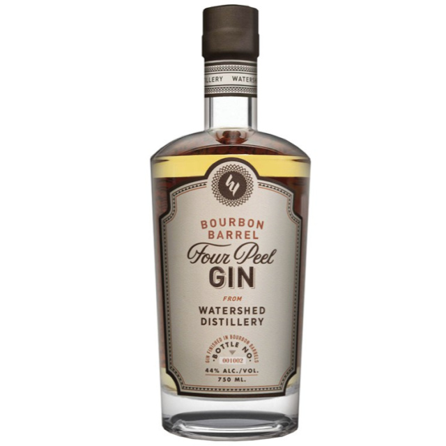 WATERSHED GIN Four Peel Bourbon Barrel Aged Gin