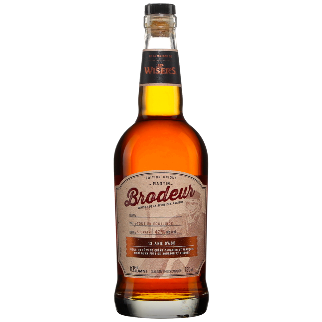 J.P. Wisers Alumni Series Martin Brodeur 12 Years Old Canadian Blended Whisky