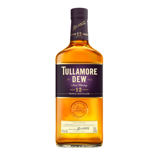 TULLAMORE DEW 12 Year Old Irish Blended Whiskey