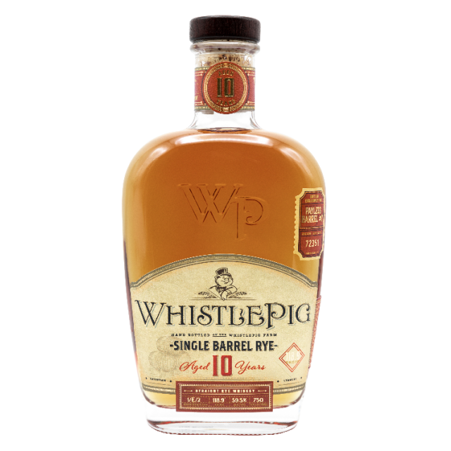 WHISTLEPIG 10 Year Private Barrel Select Rye Whiskey