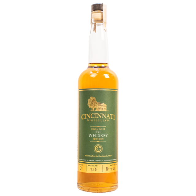 CINCINNATI DISTILLERY WHISKEY Rye Whiskey