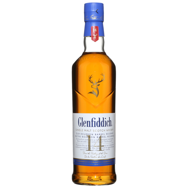 Glenfiddich 14 Year Old Bourbon Barrel Reserve Highlands Single Malt Scotch Whisky