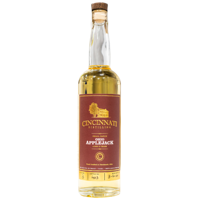 CINCINNATI DISTILLERY BRANDY Ohio Apple Jack Brandy