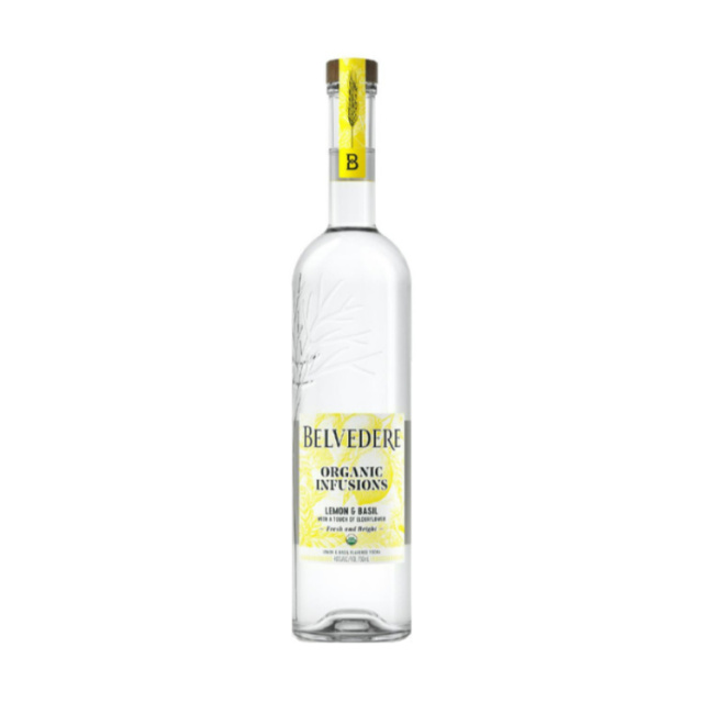 Belvedere Organics Lemon and Basil Flavored Vodka