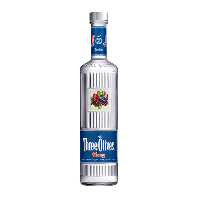 THREE OLIVES Berry Flavored Vodka