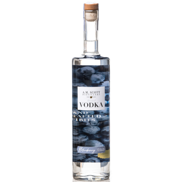 A.M. Scott Distillery Blueberry Flavored Vodka