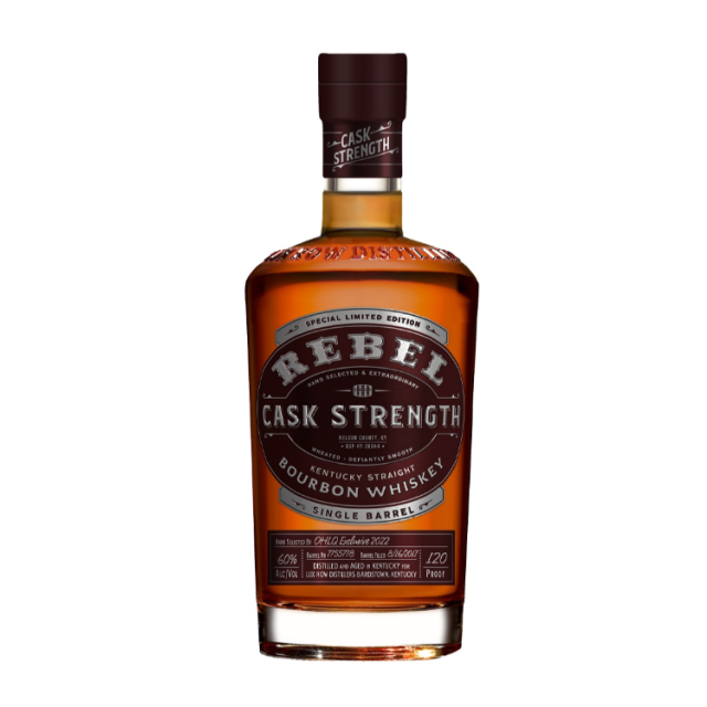 REBEL Cask Strength Single Barrel Bourbon Whiskey
