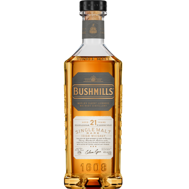 Bushmills 21 Year Old Single Malt Irish Whiskey