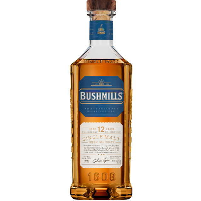 Bushmills 12 Year Old Single Malt Irish Whiskey