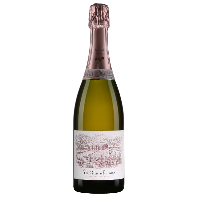 La Vida al Camp Cava Brut Ros&eacute; Wine