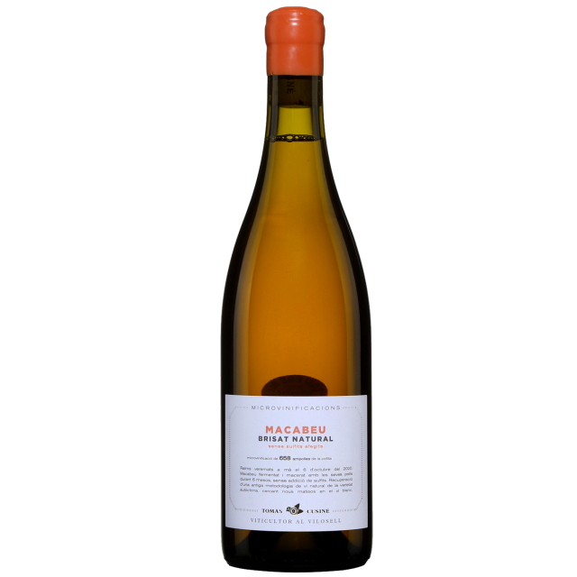 Tomas Cusin&eacute; Macabeu Brisat Natural White Wine