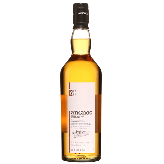 AnCnoc 12 Years Old Highland Single Malt Scotch Whisky