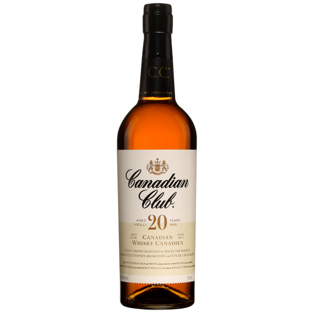 Canadian Club 20 Year Old Blended Canadian Whisky