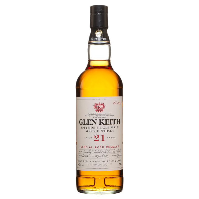 Glen Keith 21 Year Old Speyside Single Malt Scotch Whisky