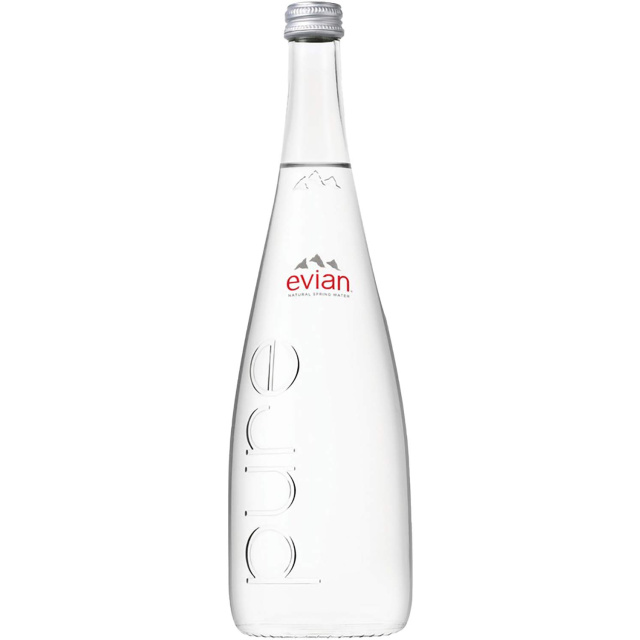 Evian Natural Sparkling Mineral Water
