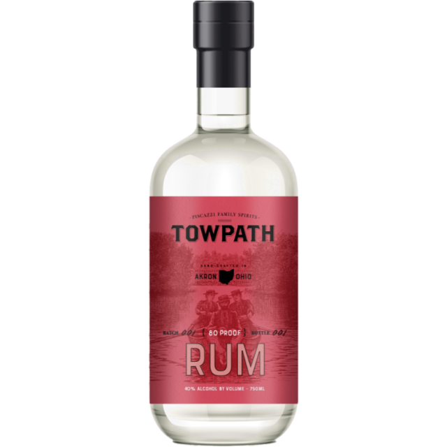 Towpath Rum Silver White Rum